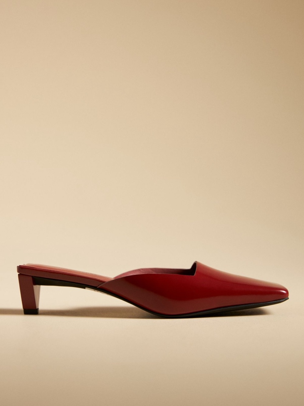 Jeffrey Campbell Red Square-Toe Mule Clogs - Picture 3 of 5